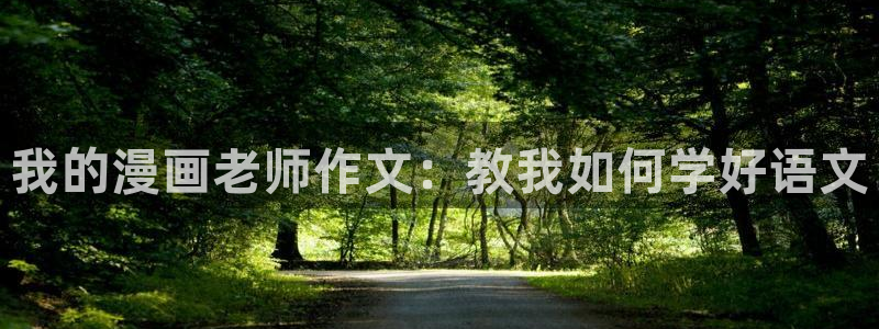 韩漫免费的漫画官网：我的漫画老师作文：教我如何学好语文
